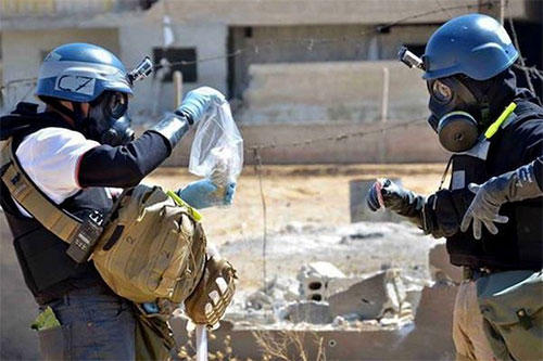 inspectores de la OPAQ Rusia halla 40 toneladas de gases tóxicos en zonas liberadas en Siria